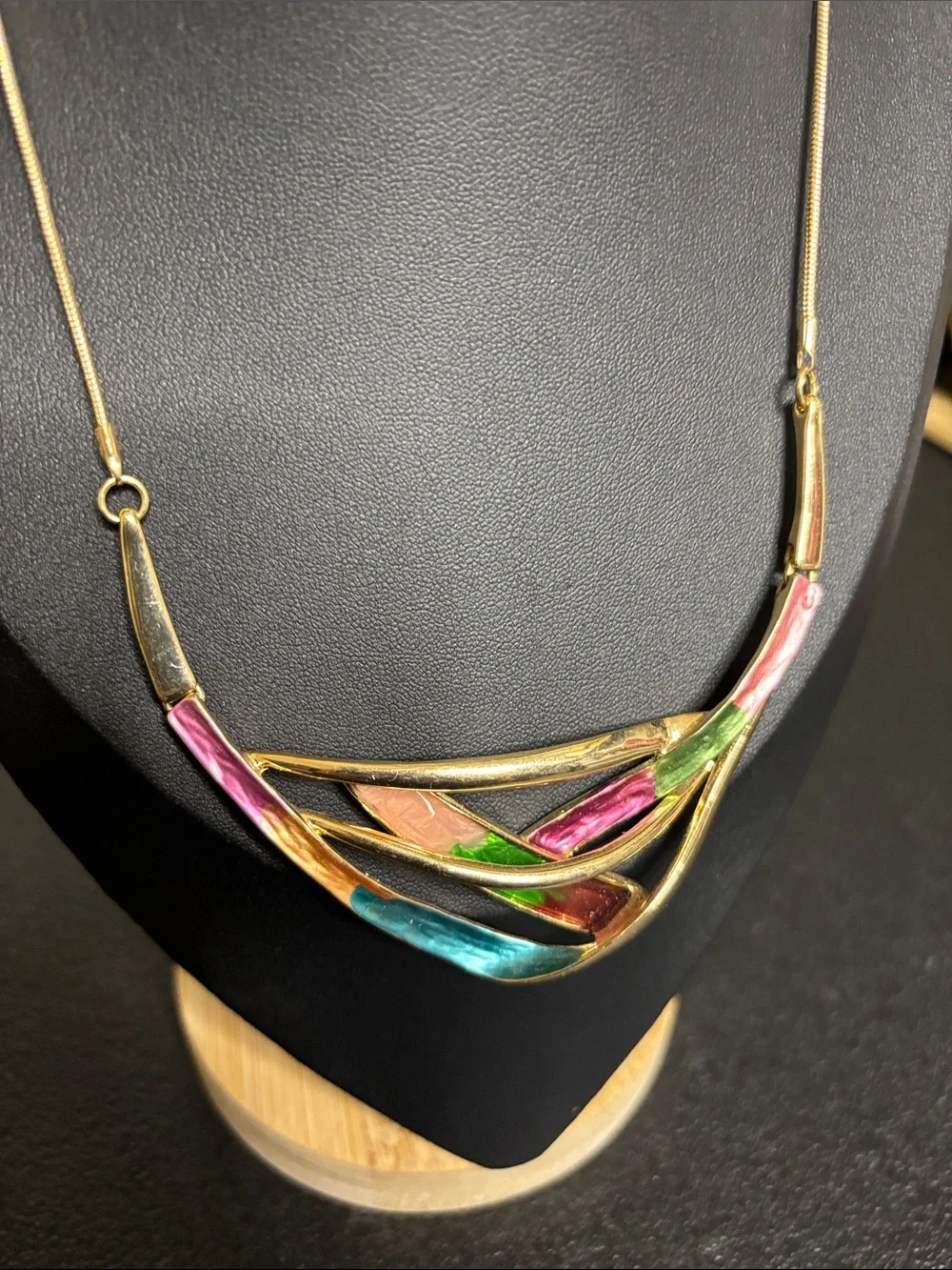Multicolor Retro Colorful Enamel Layered Necklace - Women Jewelry
